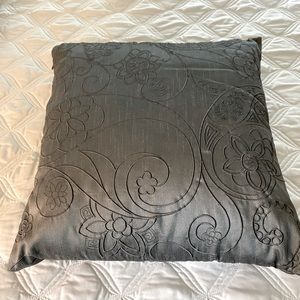 Grey decorative pillow